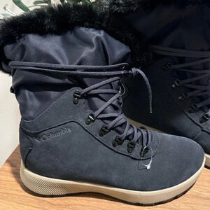 Columbia 8 Slopeside Village Omni-Heat Insulated High Winter Boots Faux Fur NWOB